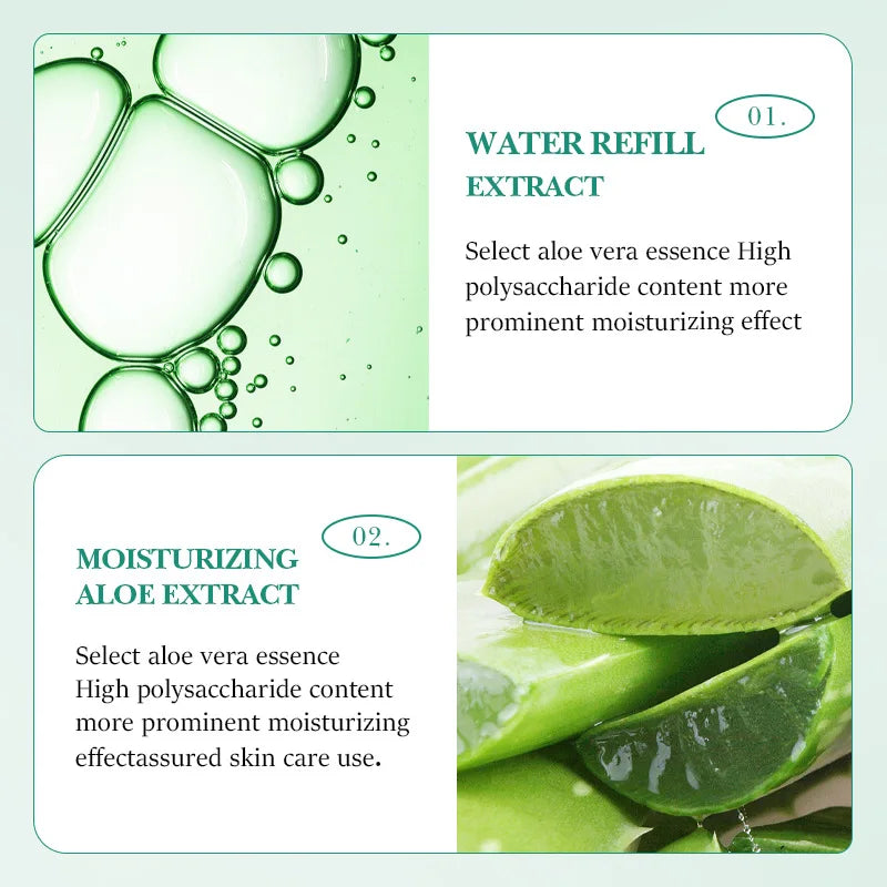 SADOER Aloe Vera Natural Cleansing Soap - Gentle After-Sun Skin Care