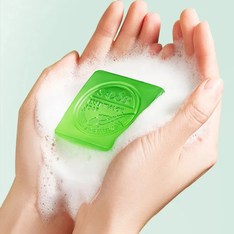 SADOER Aloe Vera Natural Cleansing Soap - Gentle After-Sun Skin Care