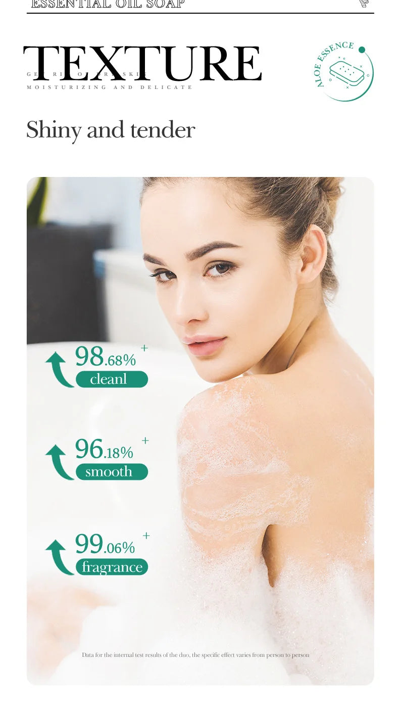 SADOER Aloe Vera Natural Cleansing Soap - Gentle After-Sun Skin Care